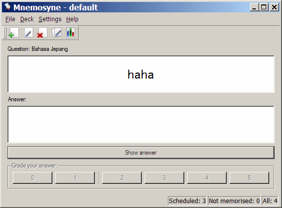 Kartu yang harus diulas di Mnemosyne