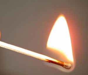 Korek api yang panas