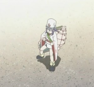 Maki-chan yang kakinya kepanasan saat menginjak pasir pantai